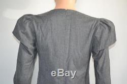Fendi Grey Wool Long Sleeve Top/Blouse Size 38