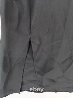 Fendi Women's Top UK 10 Black 100% Silk Long Sleeve Round Neck Basic