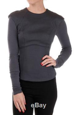 GARETH PUGH New Woman Dark grey Long sleeve Top Made in Italy NWT