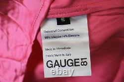 GAUGE 81 Ladies Pink Satin Long Sleeve Boat Neck Modena Top Size S NEW