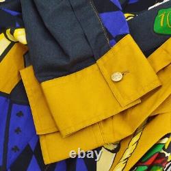 GIANNI VERSACE Front Opening Long Sleeve Tops Shirt Mustard #L 77655