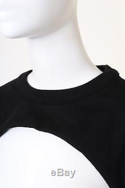 GIVENCHY RICCARDO TISCI RT black crew neck cropped sweater long sleeves top XS