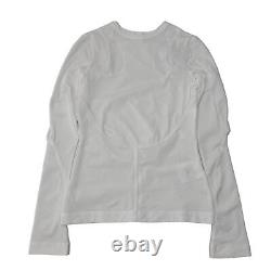 GIVENCHY Top Tee Long Sleeve Cut Out Back Detail Ladies White UK6 NEW RRP 765