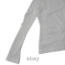 GIVENCHY Top Tee Long Sleeve Cut Out Back Detail Ladies White UK6 NEW RRP 765