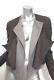 Givenchy Womens Slate+charcoal Gray Long Sleeve Layered Jacket Top 38