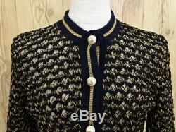 GUCCI GG Long Sleeve Knit Cardigan Tops S Imitation Pearl Button 20160116800 G