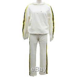 GUCCI Web Stripe Long Sleeve Tops Bottoms Set Up Off White Italy Auth #U428 M