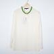 Gucci White Silk Embellished Blouse Long Sleeve Crewneck Top Tee Shirt It 42 S