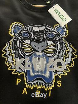 Genuine Kenzo Sweatshirt Jumper Medium Brand New Designer Black Top Longsleeve