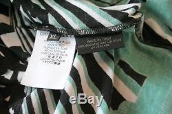 Gianni Versace Cotton Baroque Top Shirt Green EU52 XL RRP £1150 Long sleeve