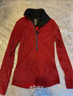 Goldbergh Sparkle Pully Baselayer Top Red XS