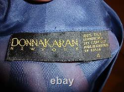Gorgeous Nwt Blue Silk Donna Karan Body Suit Top