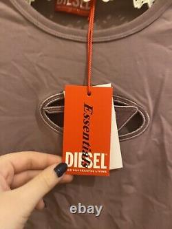 Gorgeous diesel logo top in purple colour. Brand new never worn comes with bag