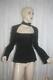 Gucci By Tom Ford Black Corset Peasant Top Blouse Choker I 44 Nwt 2004