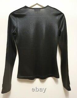 Gucci Tom Ford 1996 Wet Look Long Sleeve Top It 42 Uk 10 Us 6
