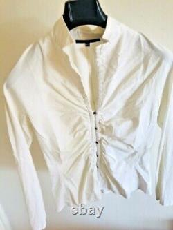 Gucci Women Corset Detail White Blouse Top Shirt It 42 S Netaporter Italy