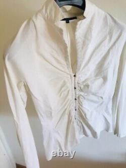Gucci Women Corset Detail White Blouse Top Shirt It 42 S Netaporter Italy