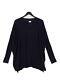 Gucci Women's Top M Blue Wool With Cashmere, Silk Long Sleeve Round Neck Basic