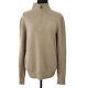Hermes High Neck Long Sleeve Tops Knit Brown #xs Italy Authentic Y04321