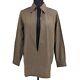 Hermes By Margiela Long Sleeve Tops Shirt #36 Brown Cotton Authentic 15912