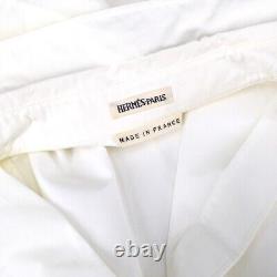 HERMES by Margiela Long Sleeve Tops Shirt #40 White Cotton Authentic 57326