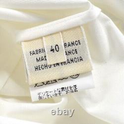 HERMES by Margiela Long Sleeve Tops Shirt #40 White Cotton Authentic 57326