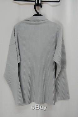 HOMME PLISSE ISSEY MIYAKE Gray Men's Long Sleeve Top size2 232 7639