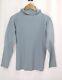 Homme Plisse Issey Miyake Pale Blue High Neck Long Sleeve Top Size2 230 1842