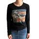 Hysteric Glamour Vintage Ad Motorcycle Chick Logo Long Sleeve Top