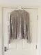 H&m Trend Bronze Sequined Top With Open Back Size Uk10