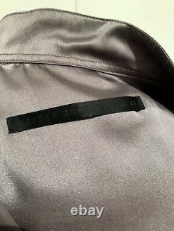 Haider Ackermann Gray Long Sleeve Silk Blouse Shirt, 40, $1495