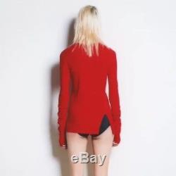 Helmut Lang NWT Rib Longsleeve Top Shirt Knit Shirt Size XS/P Red Amaryllis