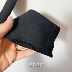 Helmut Lang Women Long Sleeve Back Cutout Top Black XS/S Turtleneck Pullover NWT
