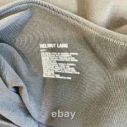 Helmut Lang Women Long Sleeve Back Cutout Top Black XS/S Turtleneck Pullover NWT