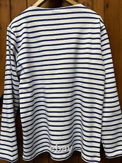 Heritage Breton Top by Armor-lux White and Star Blue