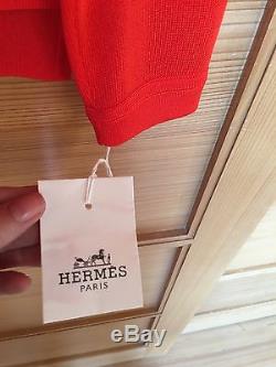 Hermes Constellations Star Silk Long Sleeve Sweater Top