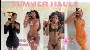 Huge Summer Clothing Haul With Jean Dress Dupe Verge Girl Frankies Bikinis Etc
