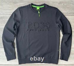 Hugo Boss Green Label Black Salbo Crew Jumper Sweatshirt Top XL New & Tags