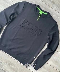 Hugo Boss Green Label Black Salbo Crew Jumper Sweatshirt Top XL New & Tags