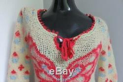 Hysteric Glamour Butterfly Crochet Open Knitted Long Sleeved Jumper Top S Small