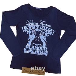 Hysteric Glamour Long Sleeve Woman's T-shirt Black Size Free Tops