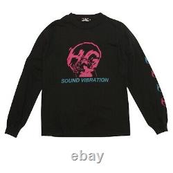 Hysteric Glamour T-Shirt Black Sound Vibration Pin Up Long Sleeve Top Size M