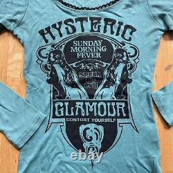 Hysteric glamour pinup Sunday Morning Fever long sleeve tee shirt top