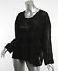 Isabel Marant Womens Black Embroidered Long-sleeve Tribal Top Blouse 6-38 Nwot