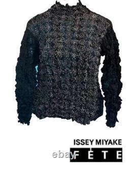 ISSEY MIYAKE FETE Black Tops FREESIZE Women 50446