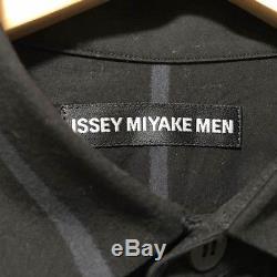 ISSEY MIYAKE MEN Long-Sleeved Shirt Black Men's Tops Size 2 (Medium)