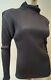 Issey Miyake Pleats Please Charcoal Grey High Neck Long Sleeve Blouse Top M