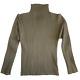 Issey Miyake Pleats Please Long Sleeve High Neck Top Khaki Green Shirt Size 3