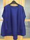 Issey Miyake Pleats Please'bounce' Long Sleeve Top Violet/blue Colour Brand New
