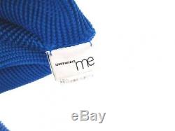 ISSEY MIYAKE me Blue High-neck Long Sleeves Shirt Pleated Tops Polyester Japan